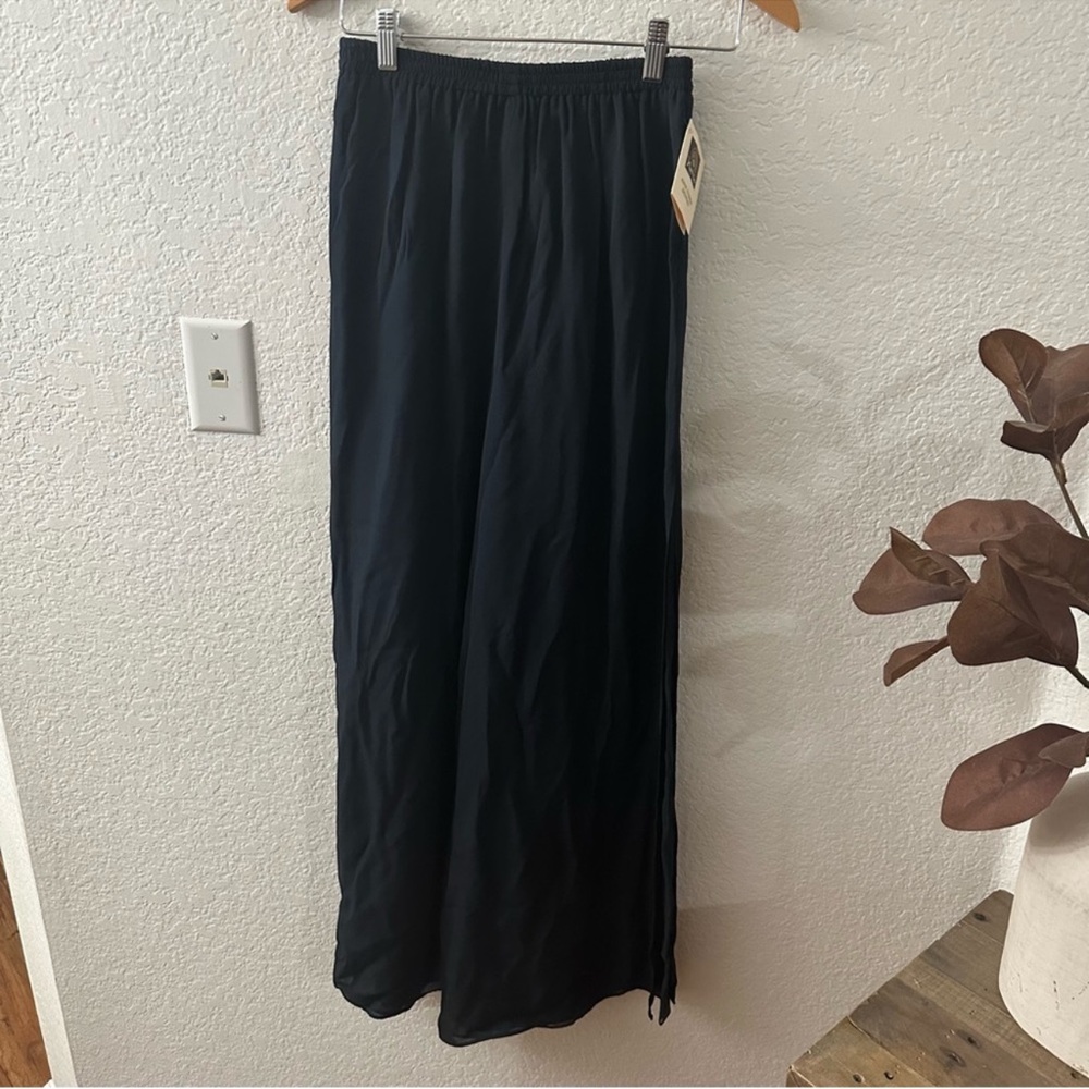 Anne Namba Designs Silk Wide Leg Double Layer Pant 
size small